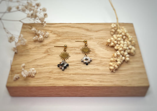 Géode Navy Petite Chacana Croix Andine n°3