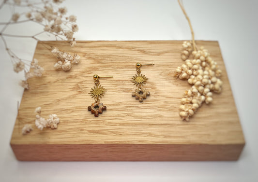 Géode Navy Petite Chacana Croix Andine n°1